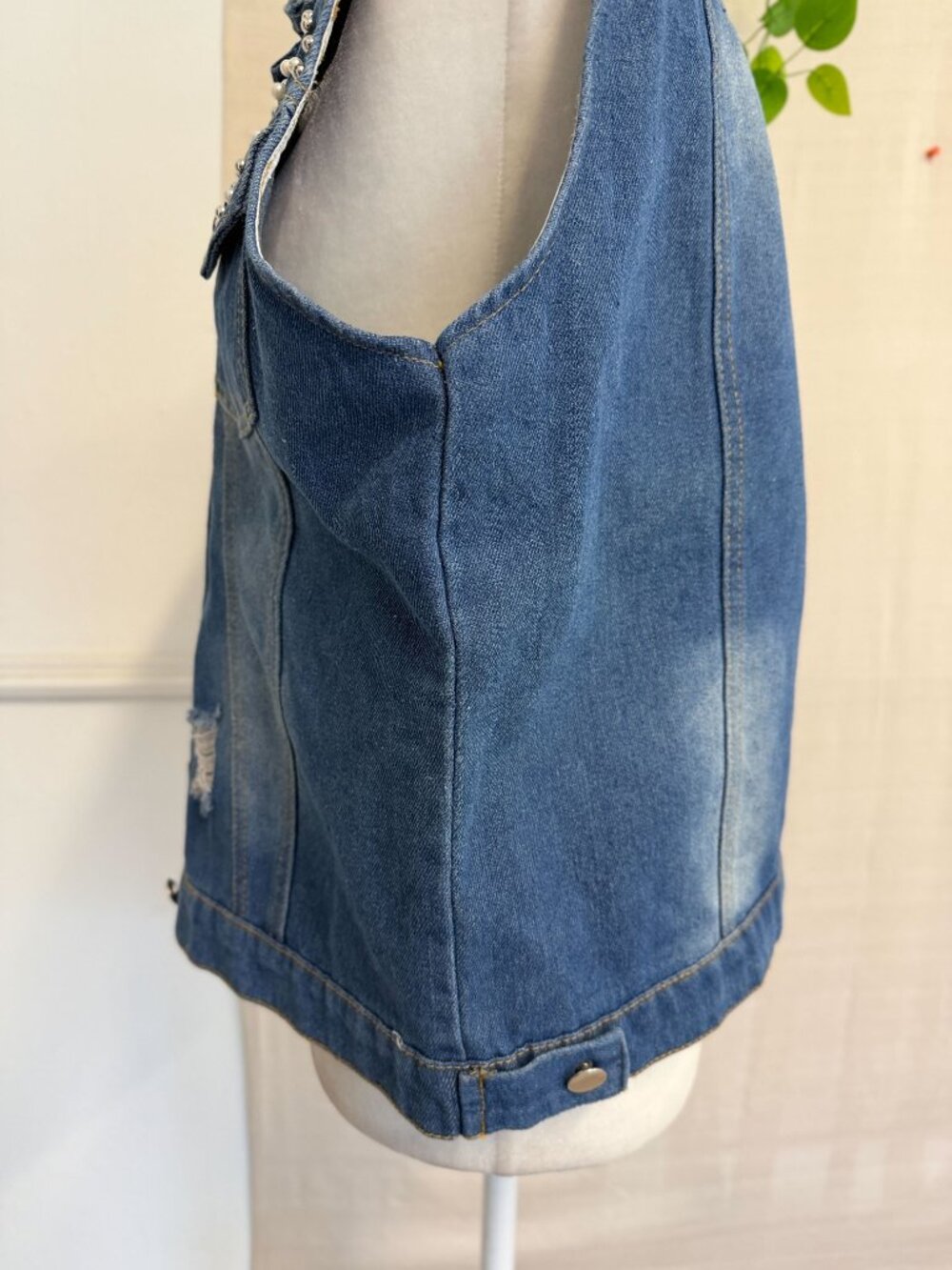 Denim pearl Jacket - Picture 4 of 6